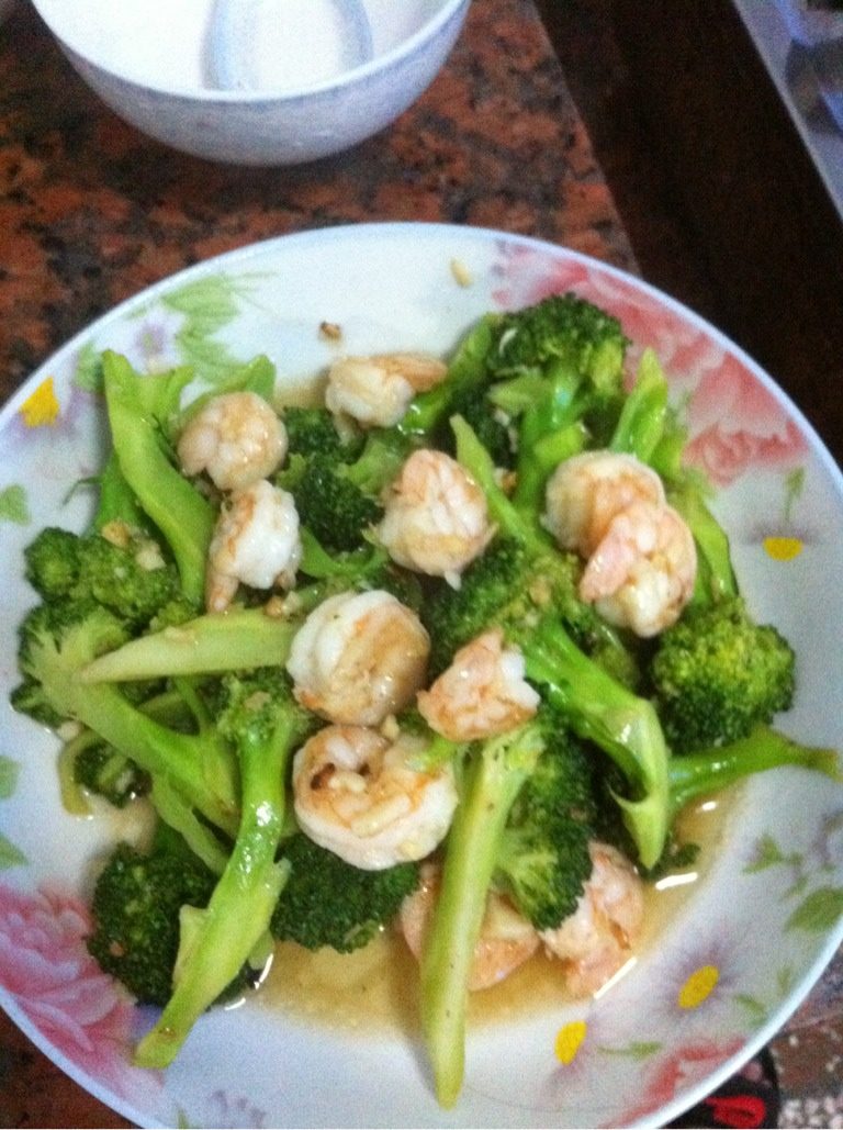 西兰花炒虾仁