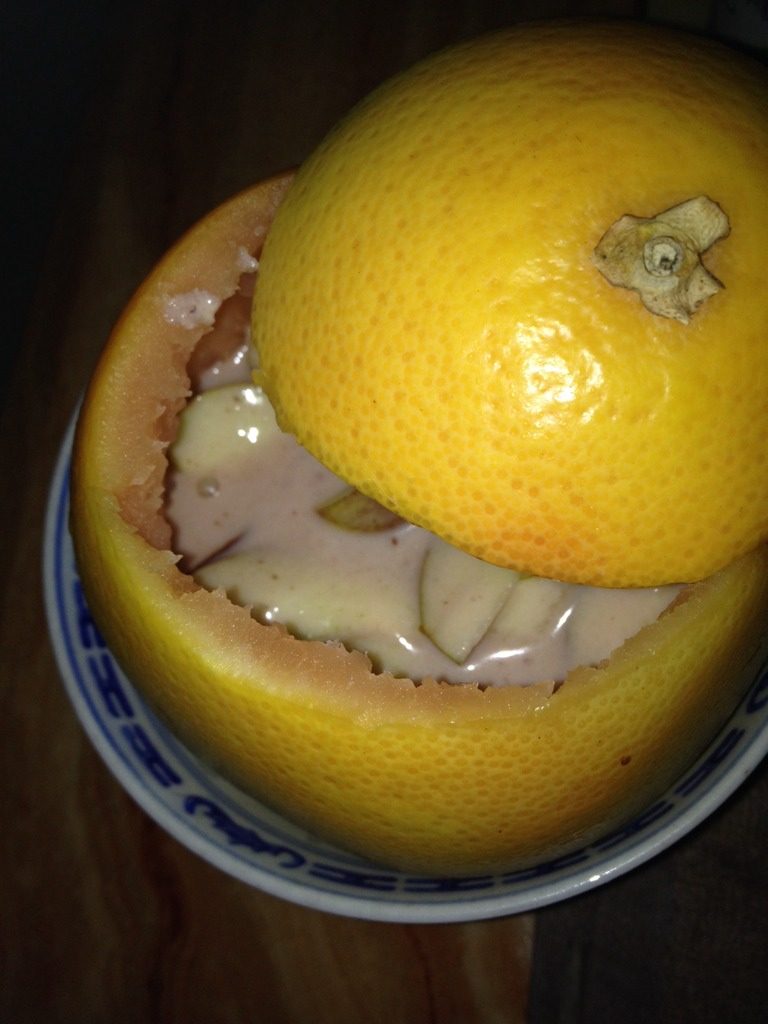 红柚冬枣水果奶