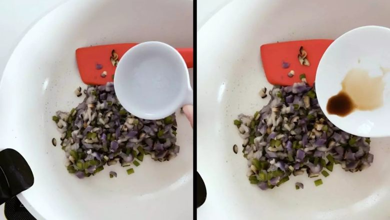 宝宝辅食:宝宝版炒茄泥,加入一点点盐,如果家里有宝宝酱油的,可以再加一点点宝宝酱油哈。
》也可以不加宝宝酱油,而是加一点点糖,口感会很棒哈。