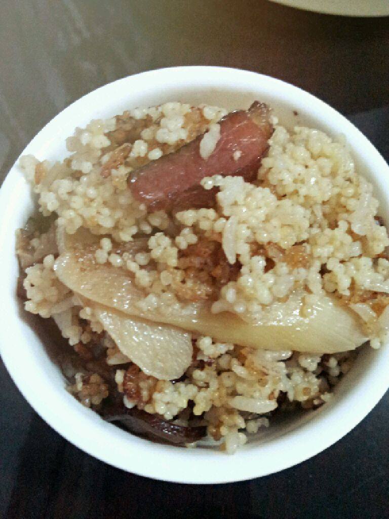 茭白腊肉饭