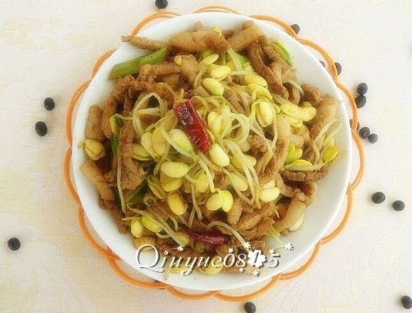 肉丝炒黑豆芽#有个故事#        ,OK