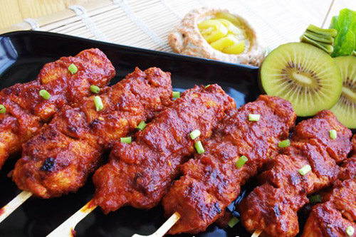 香辣鸡肉串