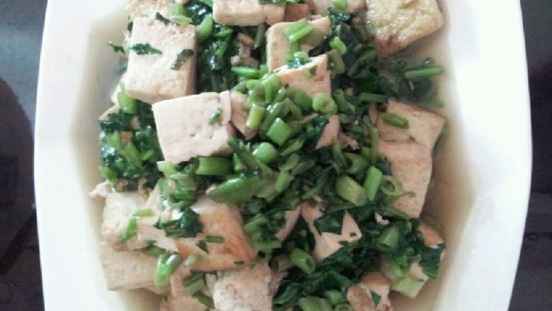 老豆腐炒空心菜