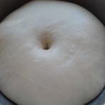 港式栗子包,将面团滚圆，发酵至两倍大