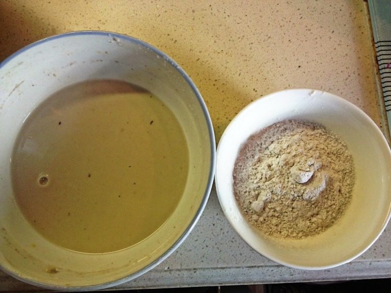 糖醋全鱼,准备，干，湿淀粉