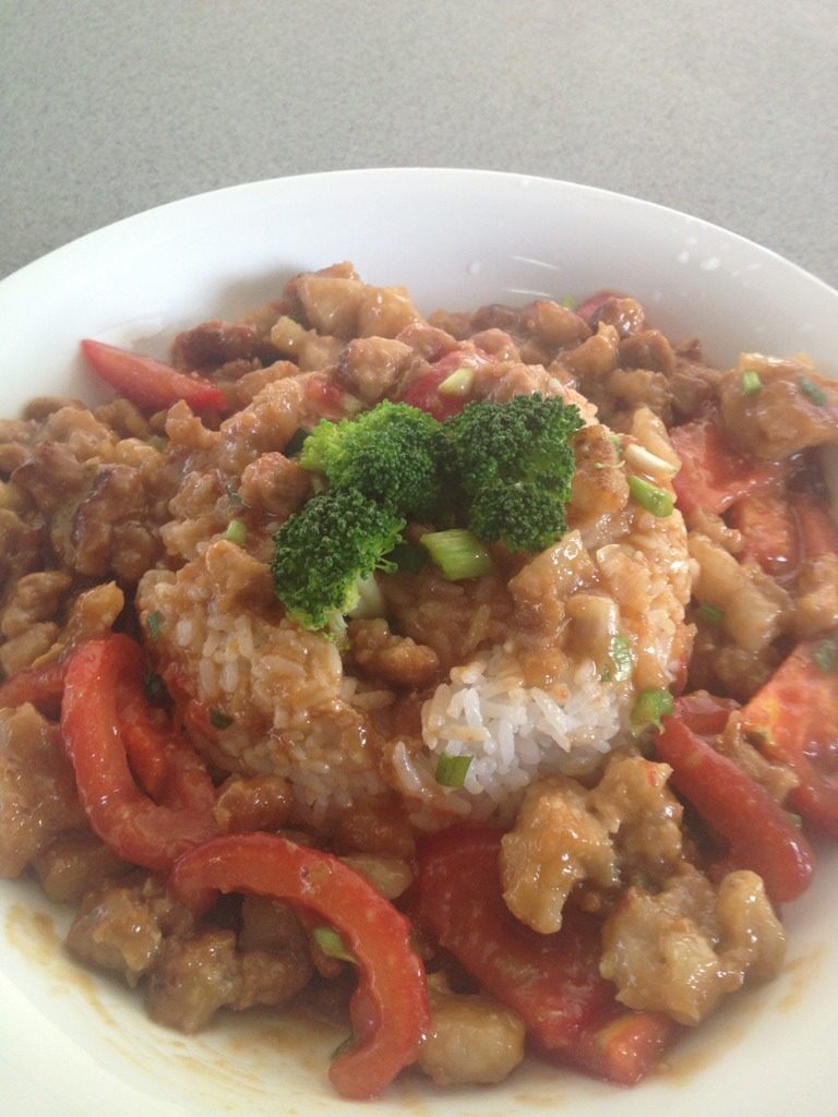 碎肉丸饭