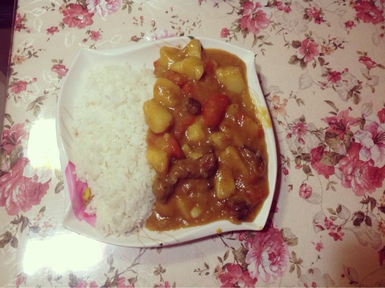超简单咖喱饭,米饭绝配啊