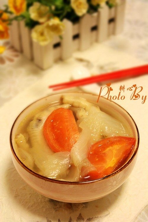 番茄洋葱凤爪汤