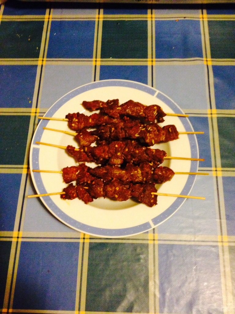 自制羊肉串
