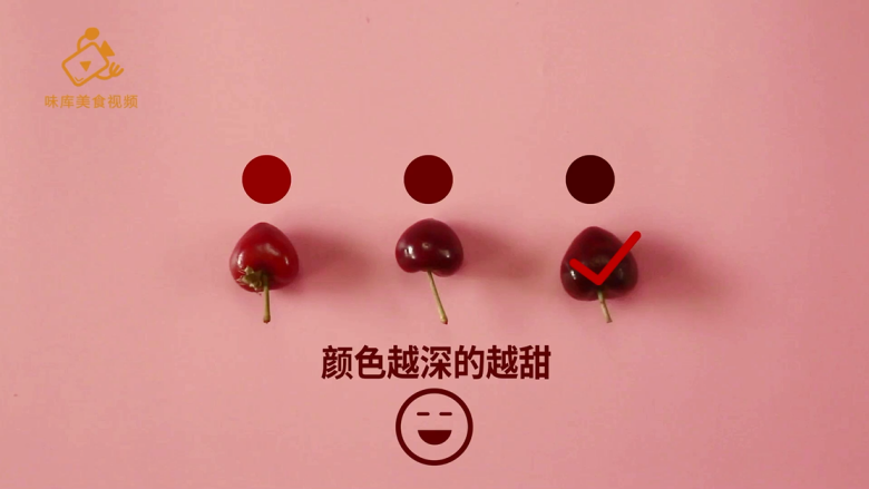 如何挑选极品车厘子?有这3种方法就够了!,颜色越深的越甜