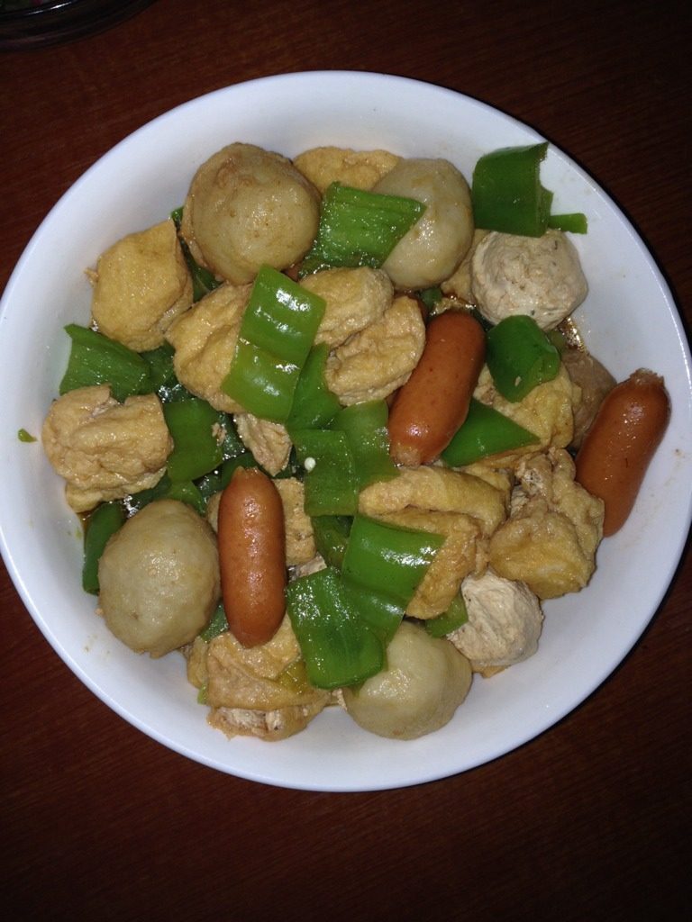 肉丸焖豆泡