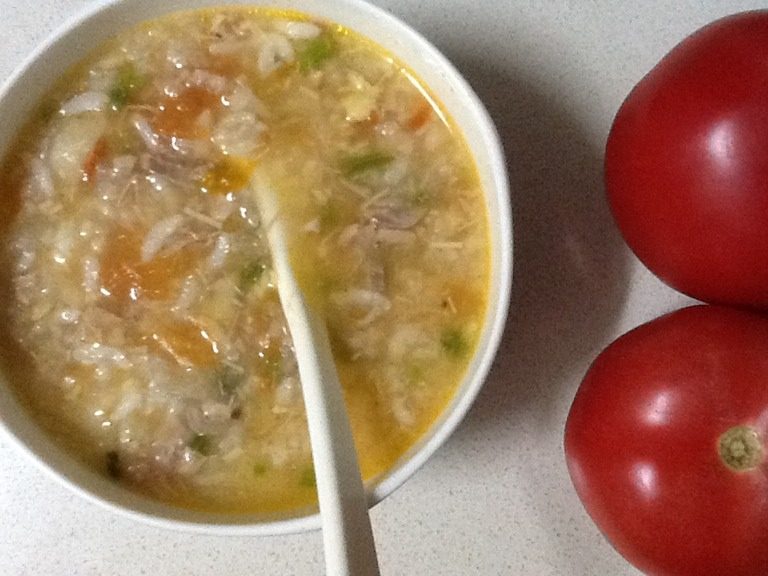番茄鸡肉粥