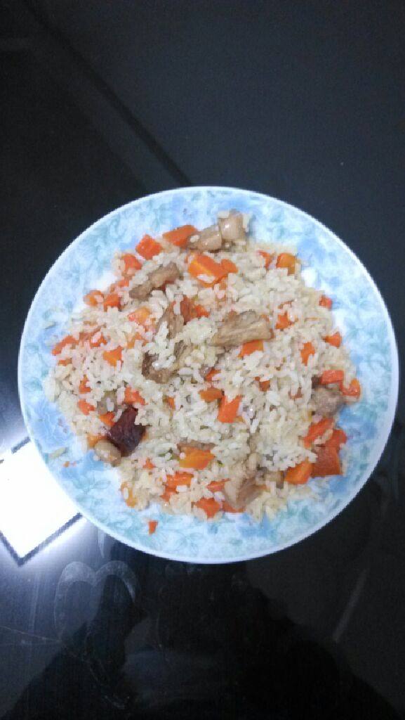 五花肉抓饭