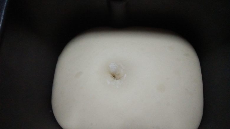 酸奶软欧,盖好保鲜膜发酵至两倍大;