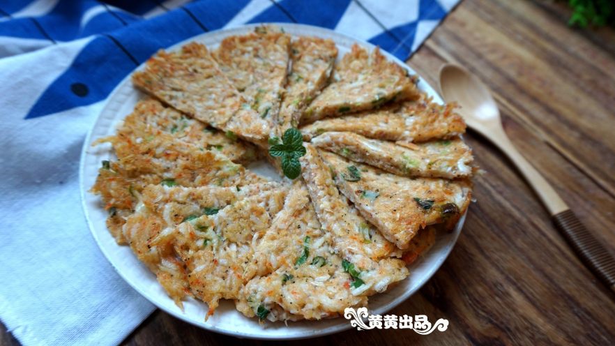 烙虾饼【超级补钙的家常菜品】