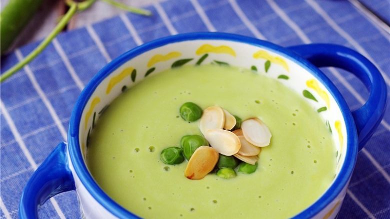 豌豆浓汤,盛出,【豌豆浓汤】做好啦。