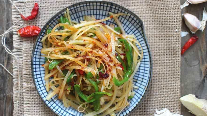 凉拌酸辣土豆丝