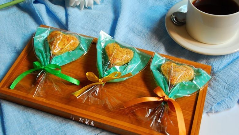 爱心夹心挞饼,整颗都可以吃的捏!