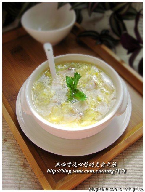 蛋蓉鲜鱼羹
