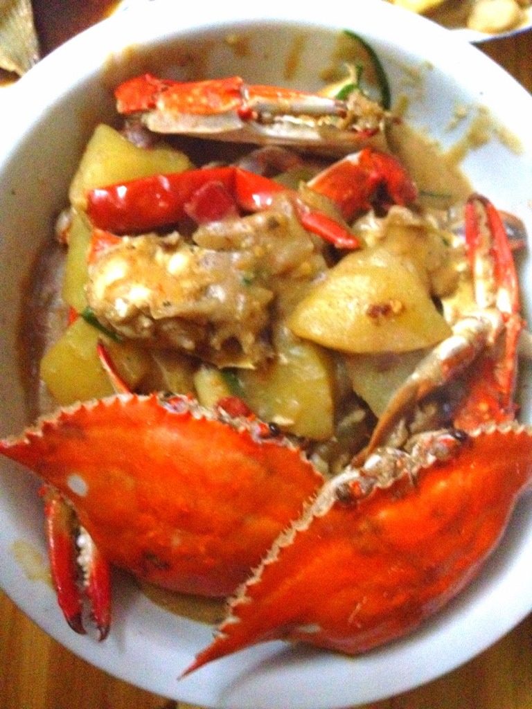 香辣蟹烩土豆