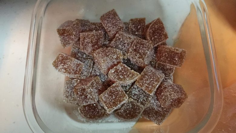 杏子软糖,水果软糖完成