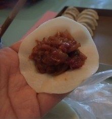 牛肉萝卜水饺,包饺子,我习惯了两边向中间集中的包法