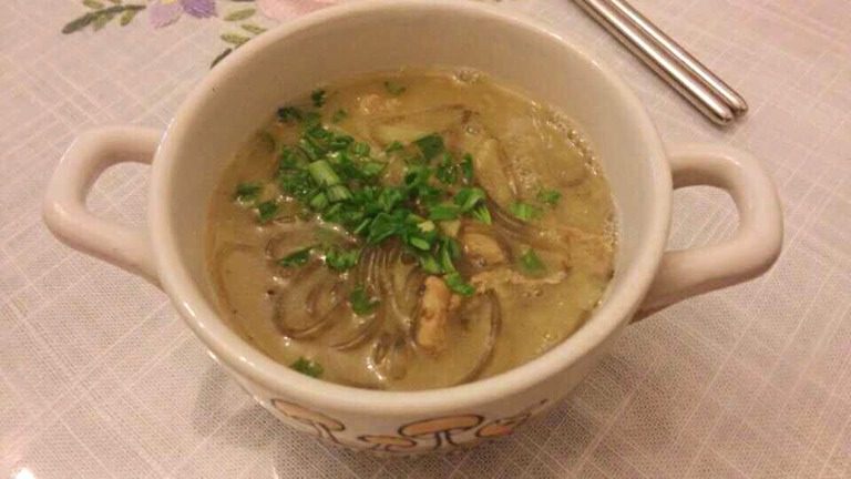 姜汁肉丝粉条汤