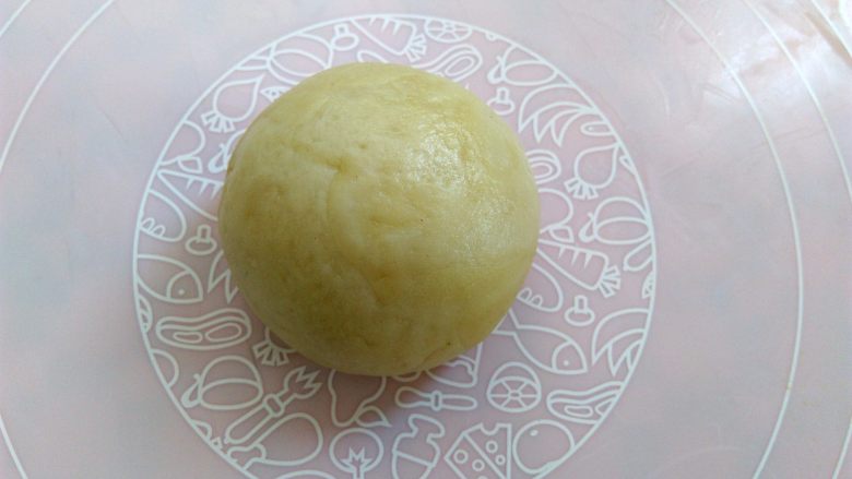 玫瑰酱香饼,包好以后捏紧,收口朝下