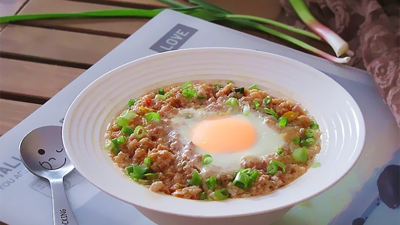 肉饼蒸蛋
