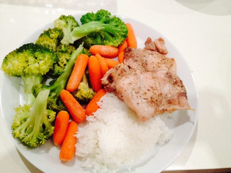 黑胡椒鸡肉蔬菜饭