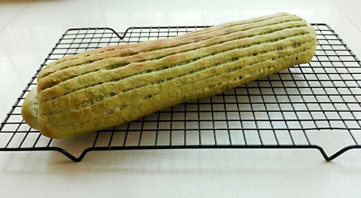 抹茶麻薯豆沙包, 烤箱中层170度,上下火25分钟,出炉