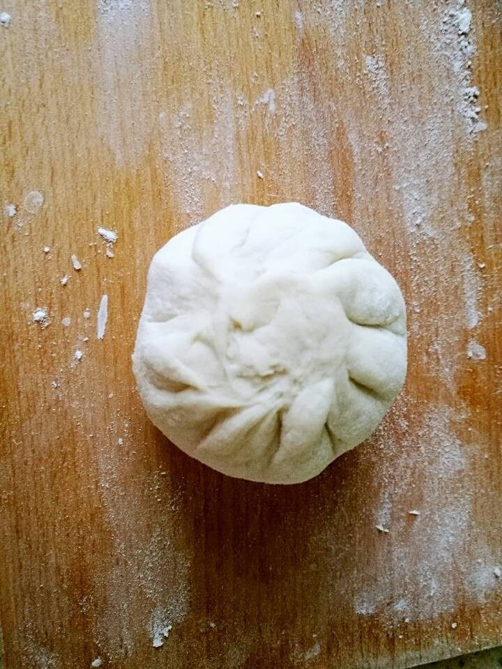 烙莲蓉甜饼,包好