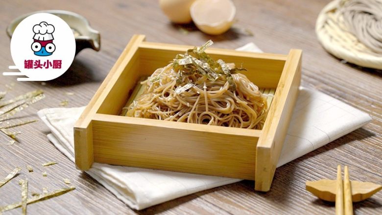快手日式荞麦冷面!,荞麦面蘸取料汁即可享用