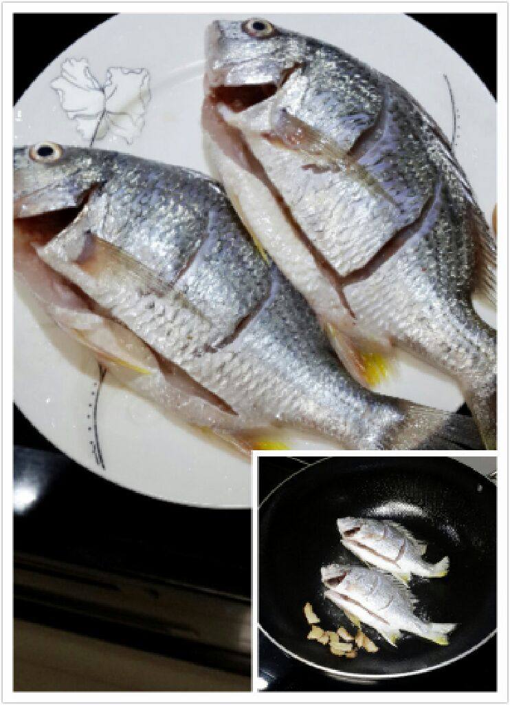 美味养生鲫鱼汤,腌制好再用水洗干净,用厨房纸巾擦干准备下锅煎