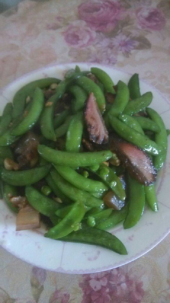 甜豆炒腊肉
