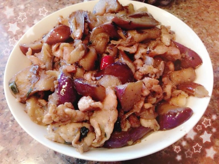 鱼香茄子肉片