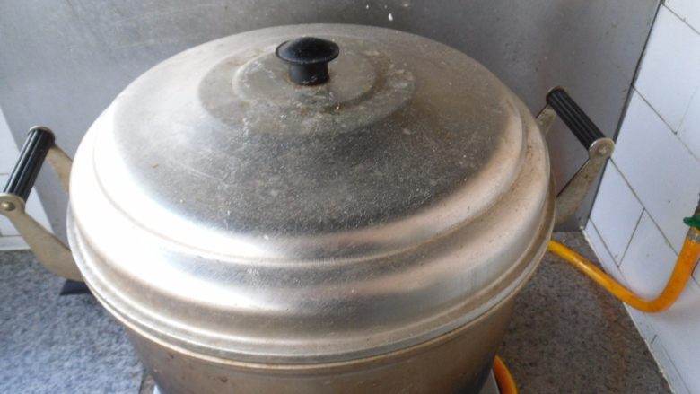 抹茶豆渣馒头, 旺火蒸制15分钟
