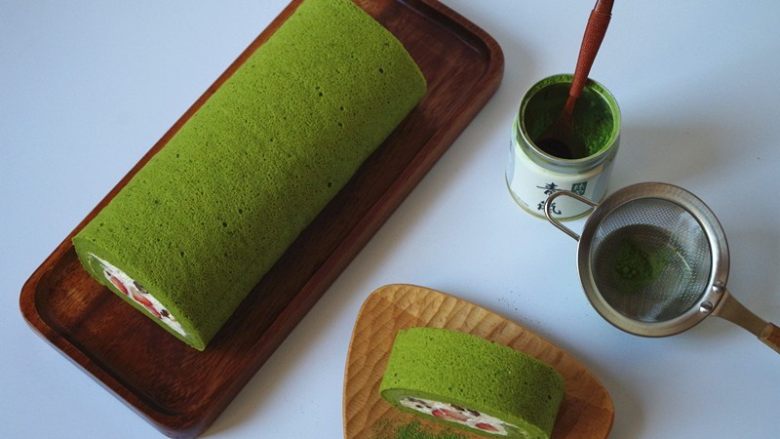 浓郁抹茶蛋糕卷