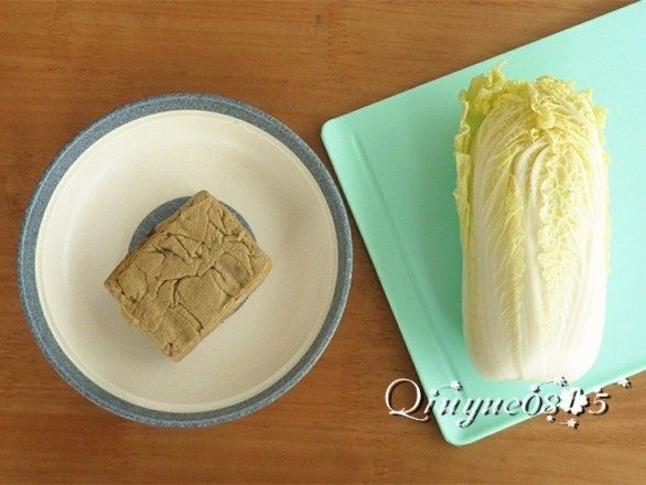 素鸡娃娃菜,准备食材