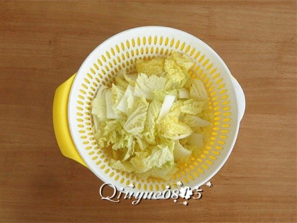 素鸡娃娃菜,娃娃洗净控水