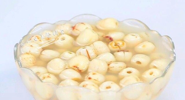 蒸莲子, 8小时后。