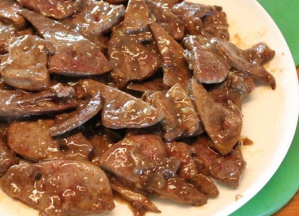 南煎肝,这猪肝真的外润内嫩,还有一些脆脆口感。滋味微甜香郁,没有腥味好吃!