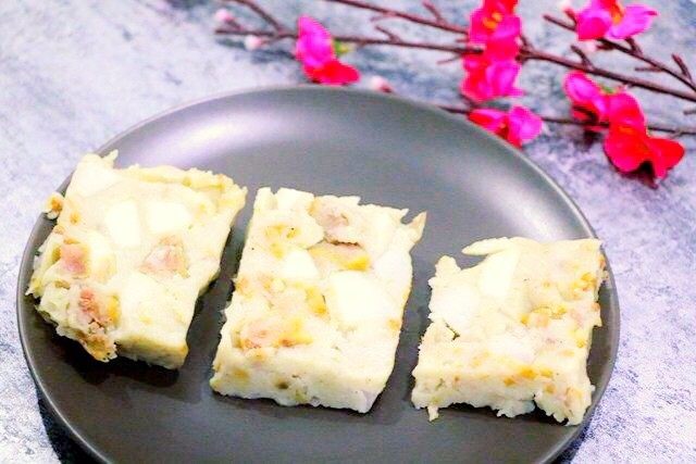 芋头糕,吃不完的冷冻,煎一下就好吃了。