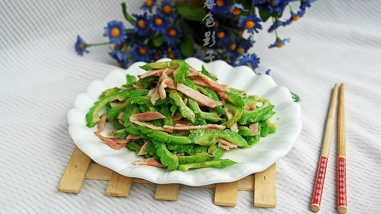 培根炒苦瓜