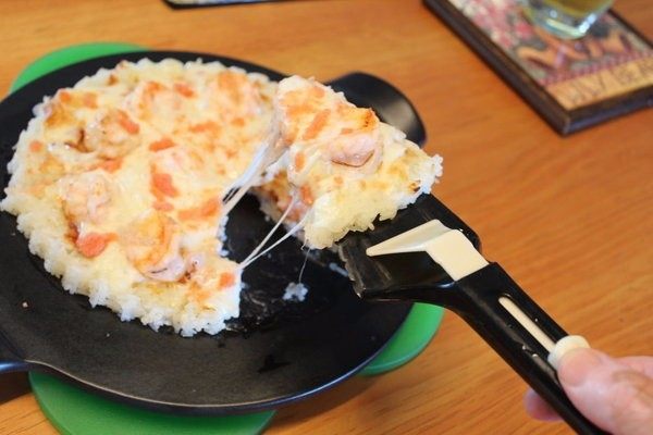 香甜米飯+米披萨,好吃!