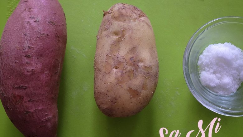 拔丝土豆红薯的做法 拔丝土豆红薯,准备以上食材