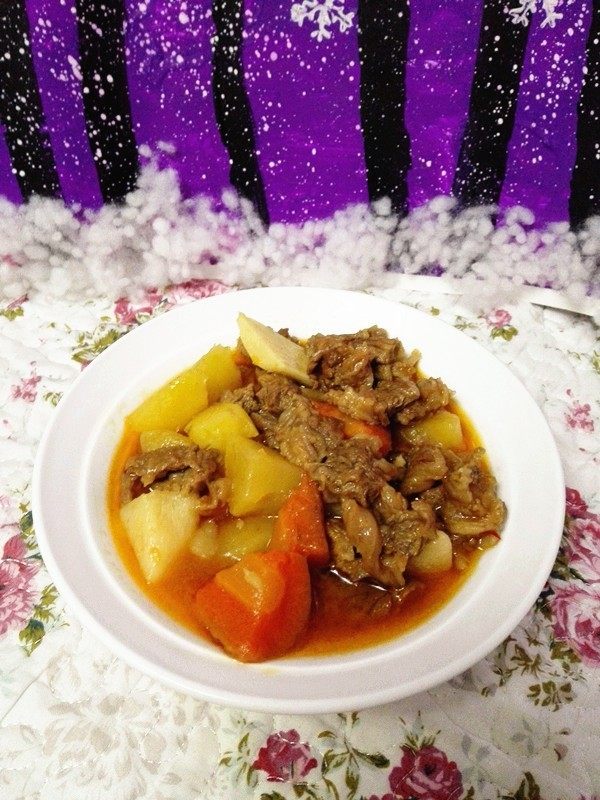 牛腩山药,出锅了