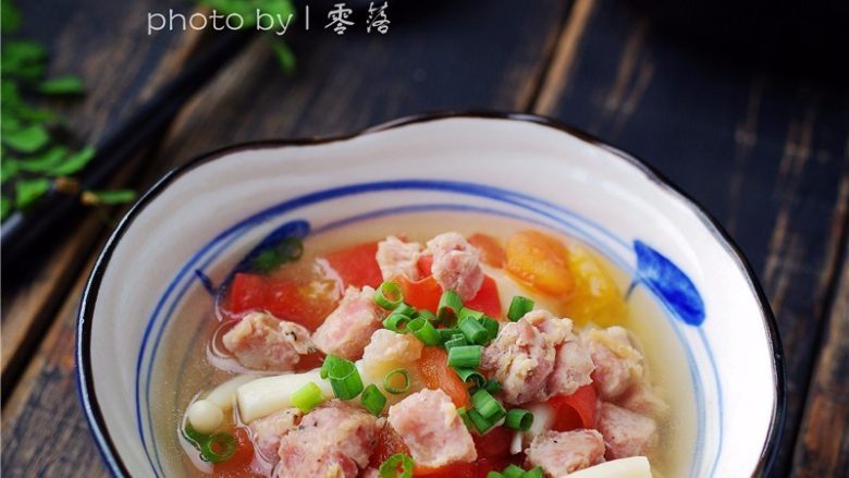 时蔬汤粑粑,关火,起锅;