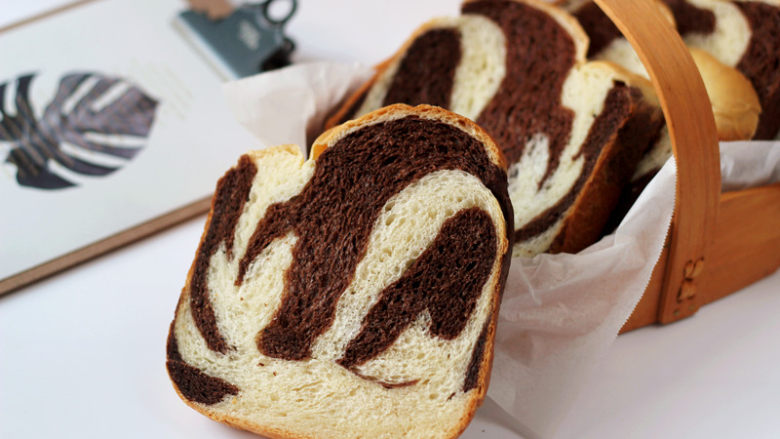 松软绵绵滴【可可双色面包】