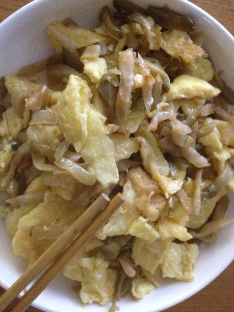 榨菜炒鸡蛋